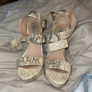 Snake skin shoes
